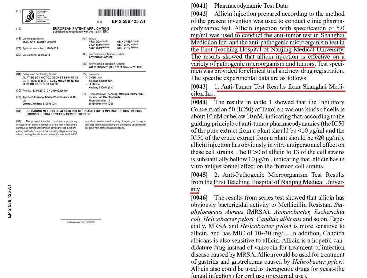 AllicinV's tweet photo. Allicin has been proven in Chinese Clinical trials tied to an Eu Patent to destroy Cancer in Tumors better than Taxol. #Allicin #AllicinV #AllicinM #Cancer #Tumor #Telomerase #VEGF #Angiogenesis #metabolism #metabolic #DNA #RNA #DNAOS #Programming #Algorithm #Ivermectin #Fenbendazole #Selenium #UGA #UPR #Code #MachineState #Hacking #Superhacking #Health #Wellness #USA #Life #Liberty #Justice #Freedom #KHS #Tampa #Hillsborough #Pam #Bondi #Patent #Eu #PCT #USPTO #Taxol #Chemo #Thyroid
