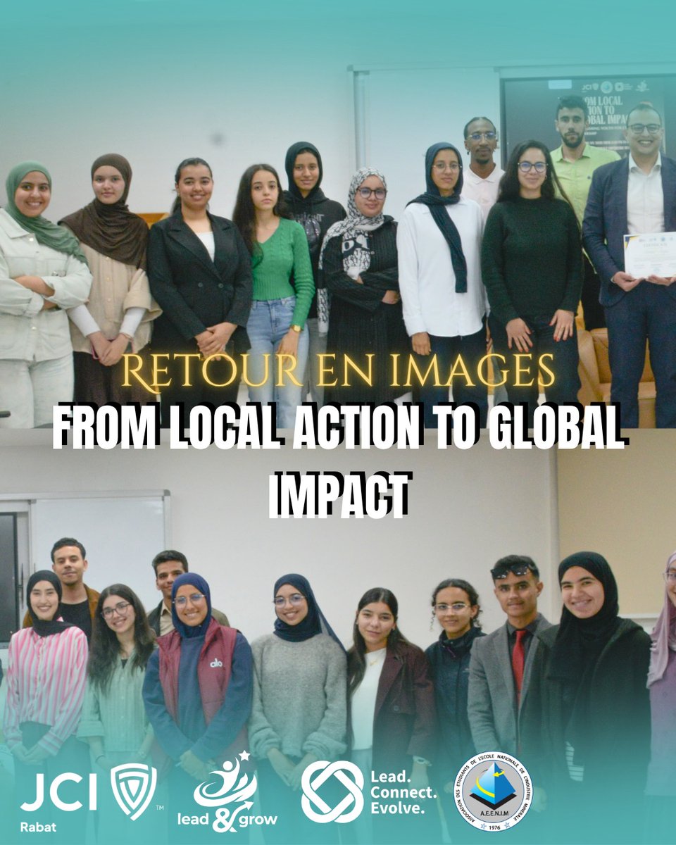 JCI_RABAT_'s tweet photo. De l’action locale à l’impact global ✨

Retour en images sur un moment fort de partage, d’engagement et de leadership avec la famille JCI Rabat 🌍🤝
Un événement inspirant où échanges, synergies et actions concrètes ont renforcé notre volonté d’agir durablement.

#JCIRabat https://t.co/4qfFD8kotc