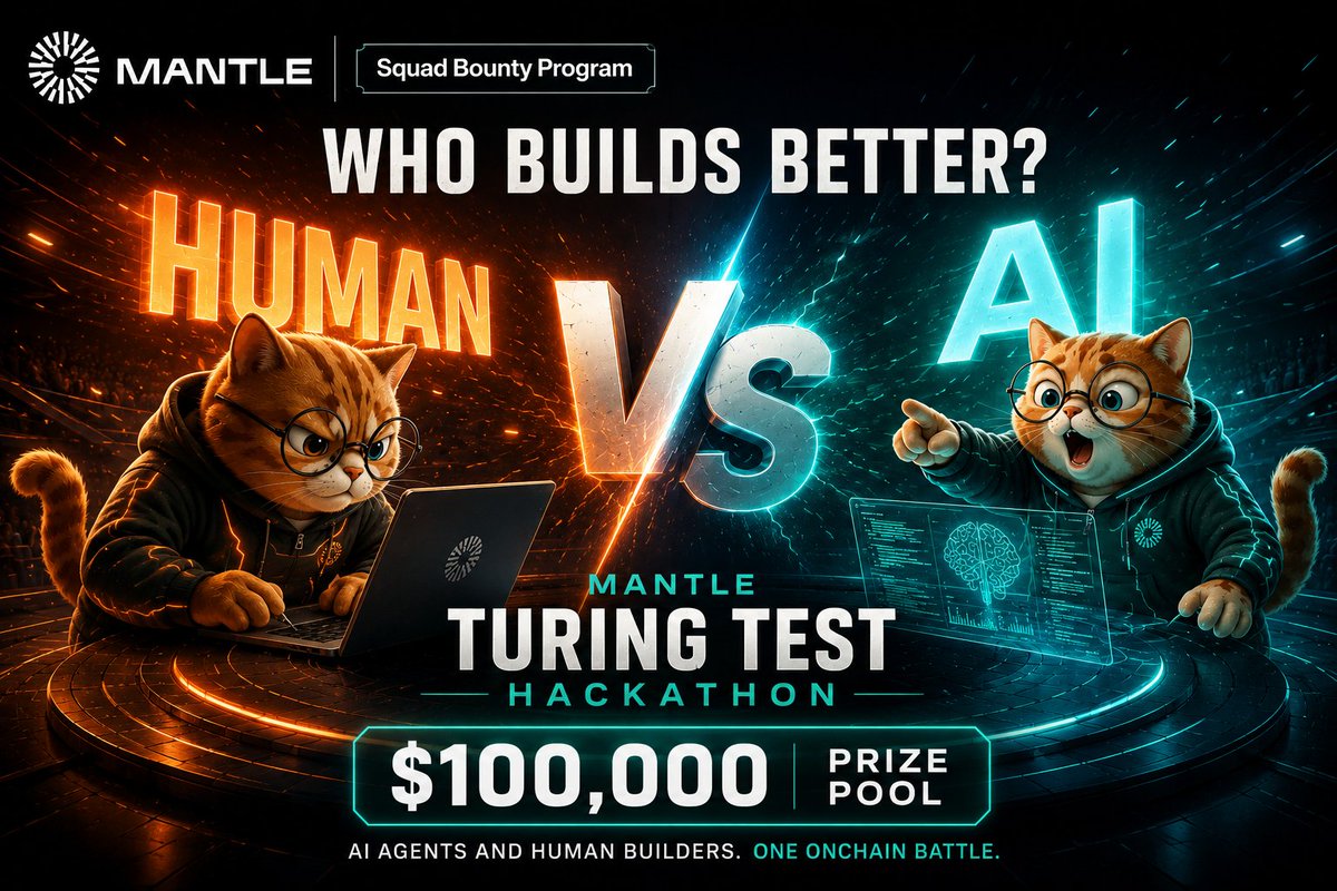 kyurobo9696's tweet photo. AI agents and human builders competing onchain.
The Mantle Turing Test Hackathon brings builders, agents, and ideas into the same arena with a $100,000 prize pool across 6 tracks.
If you're building, this is worth checking out.
@Mantle_Official
#Mantle #Web3 #TuringTestHackathon https://t.co/JMFKj46pcB