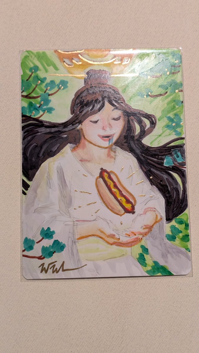 BlackWeltal's tweet photo. I asked the great Winona Nelson for a silly/funny color sketch of Azusa lost but seeking. I think she did a great job. 
#mtg https://t.co/x54ar9F6mY