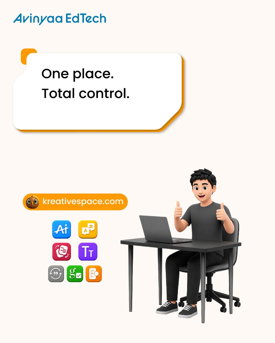 AvinyaaEdtech's tweet photo. Better writing isn’t about working more it’s about working right.

#Kreativespace #smartwriting #productivity #creators #writingtools https://t.co/TZS33HYjrl