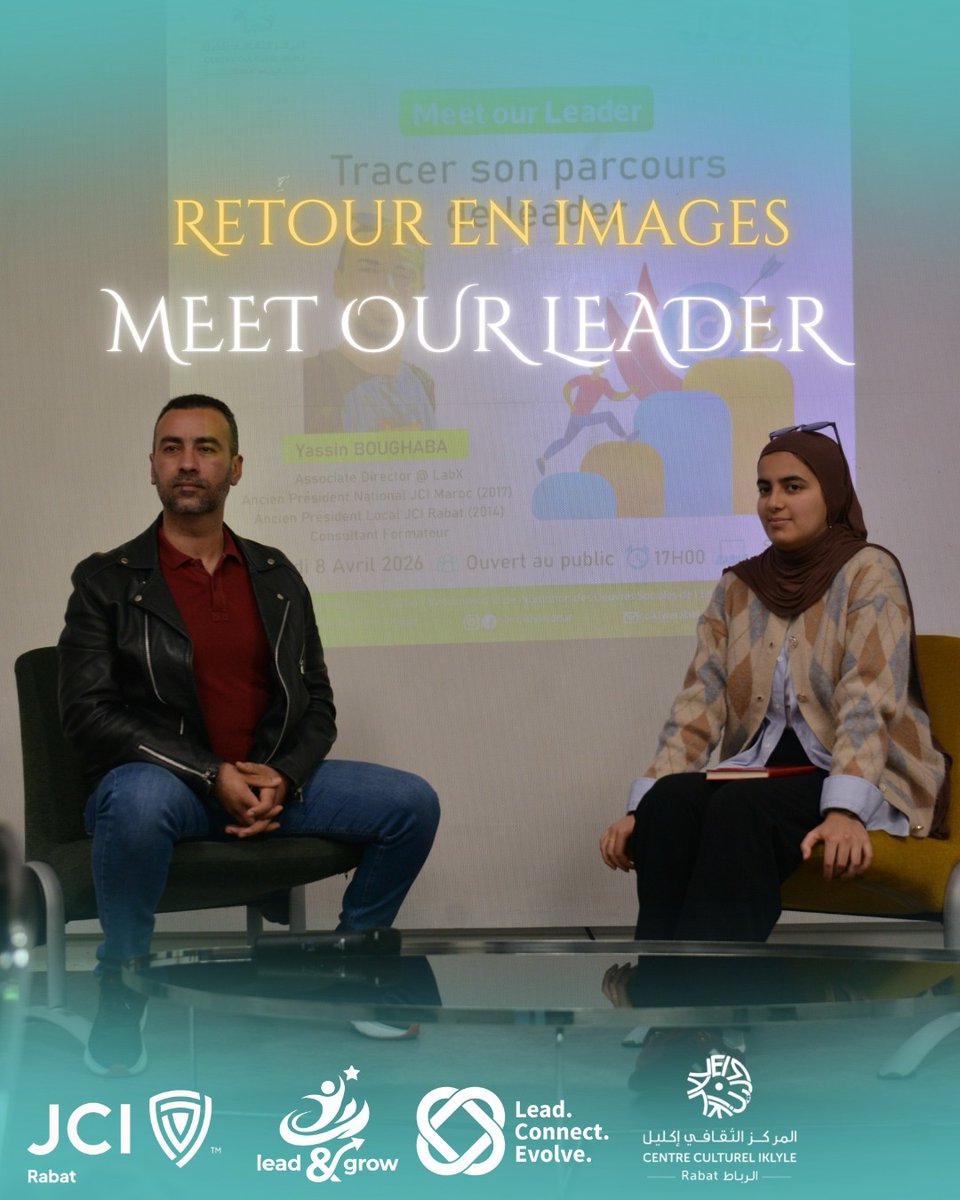JCI_RABAT_'s tweet photo. Session inspirante avec M. Yassin Boughaba autour du leadership 🚀
Un moment riche en échanges, conseils et motivation. Merci à tous les participants 🤝

#JCIRabat #JCI https://t.co/SJ39yfCPBP