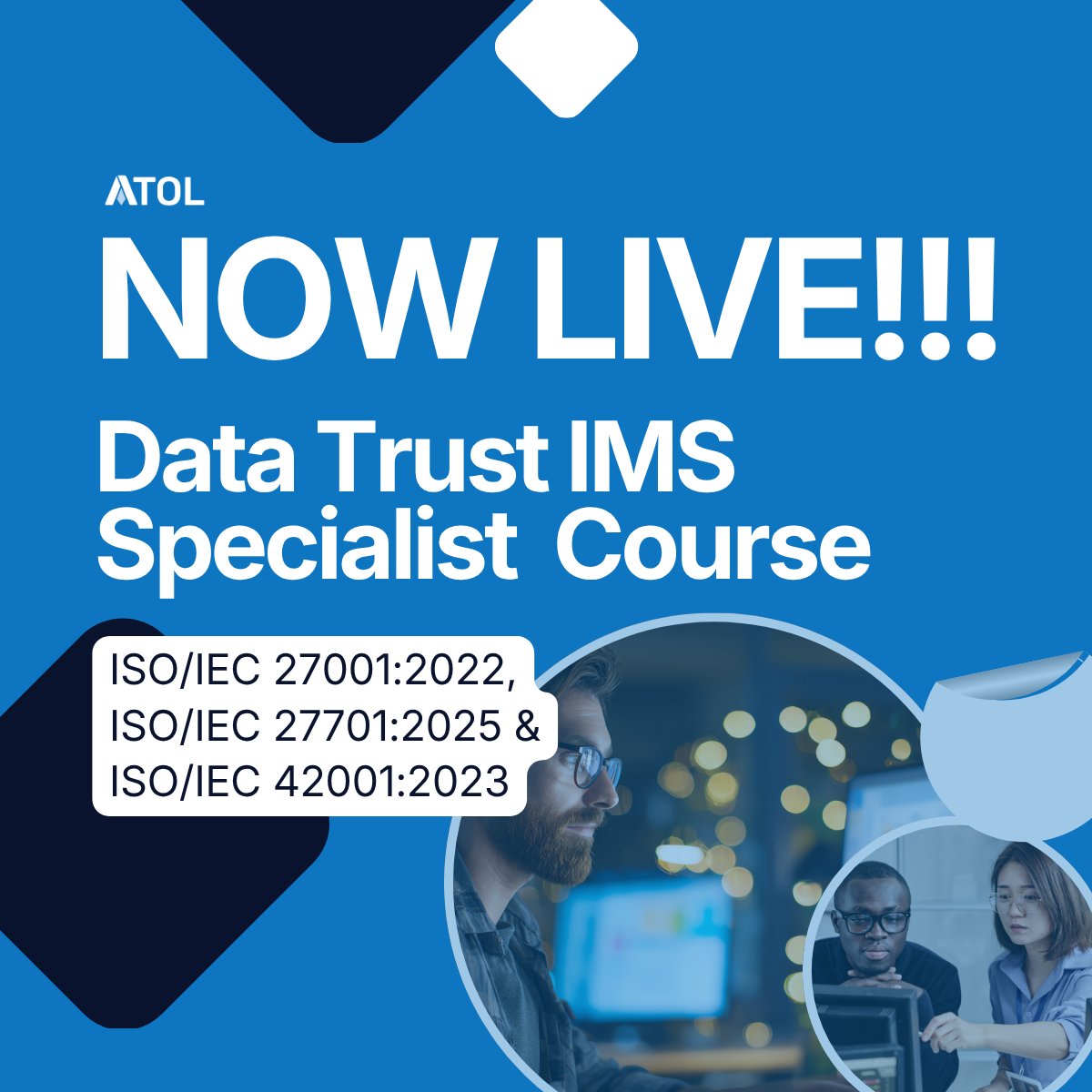 AuditorTOL's tweet photo. Data, privacy and AI are three of the most in-demand areas today, and this recognised qualification brings them together. Explore the course: https://t.co/GtNENY56Rz

#ISOtraining #DataTrust #ISO27701 #ISO27001 #ISO42001 https://t.co/FoZ8xmaouf