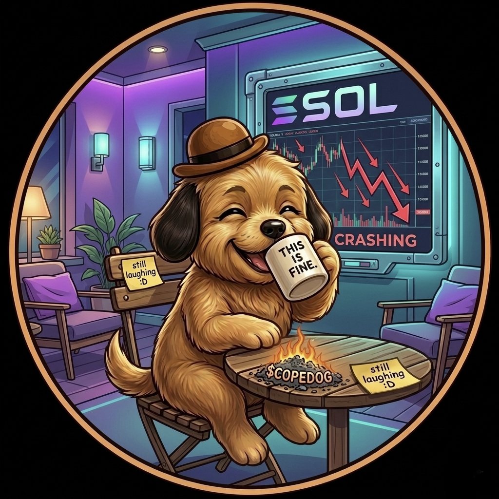 its_finedog's tweet photo. Perfectly fine. ☕️📈
​$COPEDOG is the only one not panicking. Join the long-term journey: https://t.co/UXq3MHlbJV
​#SOL #ThisIsFine https://t.co/oUeKfPVcEx