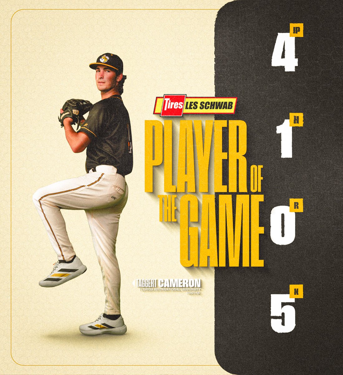 WillmarStingers's tweet photo. 4 shutout innings in relief earns Taggert Cameron (@taggertcameron) the @LesSchwab player of the game honor!

#StingEm https://t.co/Opa9PW8drs
