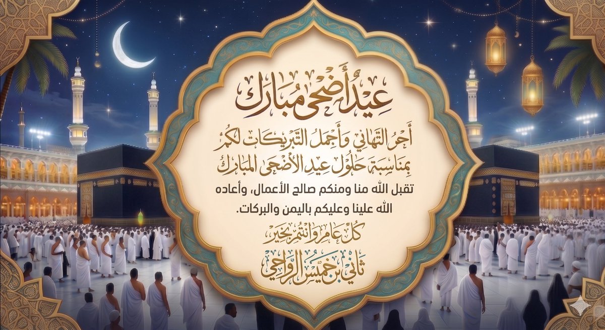 AlrawahiThani's tweet photo. #عيد_الأضحى #كل_عام_وأنتم_بخير https://t.co/bHtxVabLbl