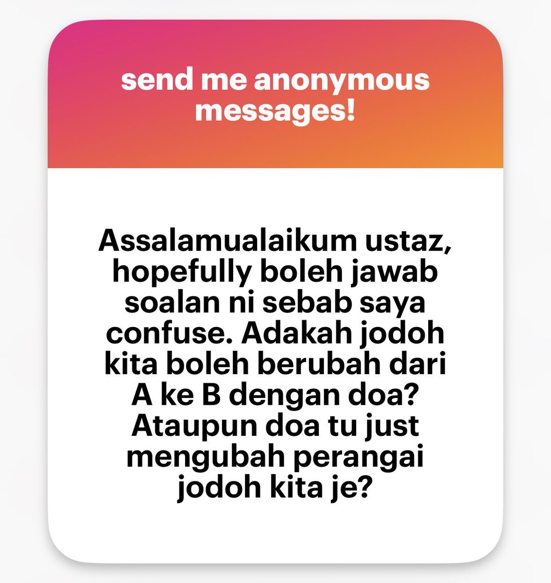 mnasrullah00's tweet photo. Waalaikumussalam 

Raya-raya ni tanya pasal jodoh pula huhu, tak apalah.

Sebenarnya isu ni saya dah jawab lama dah, rujuk di komen: https://t.co/cmuuy7R98D