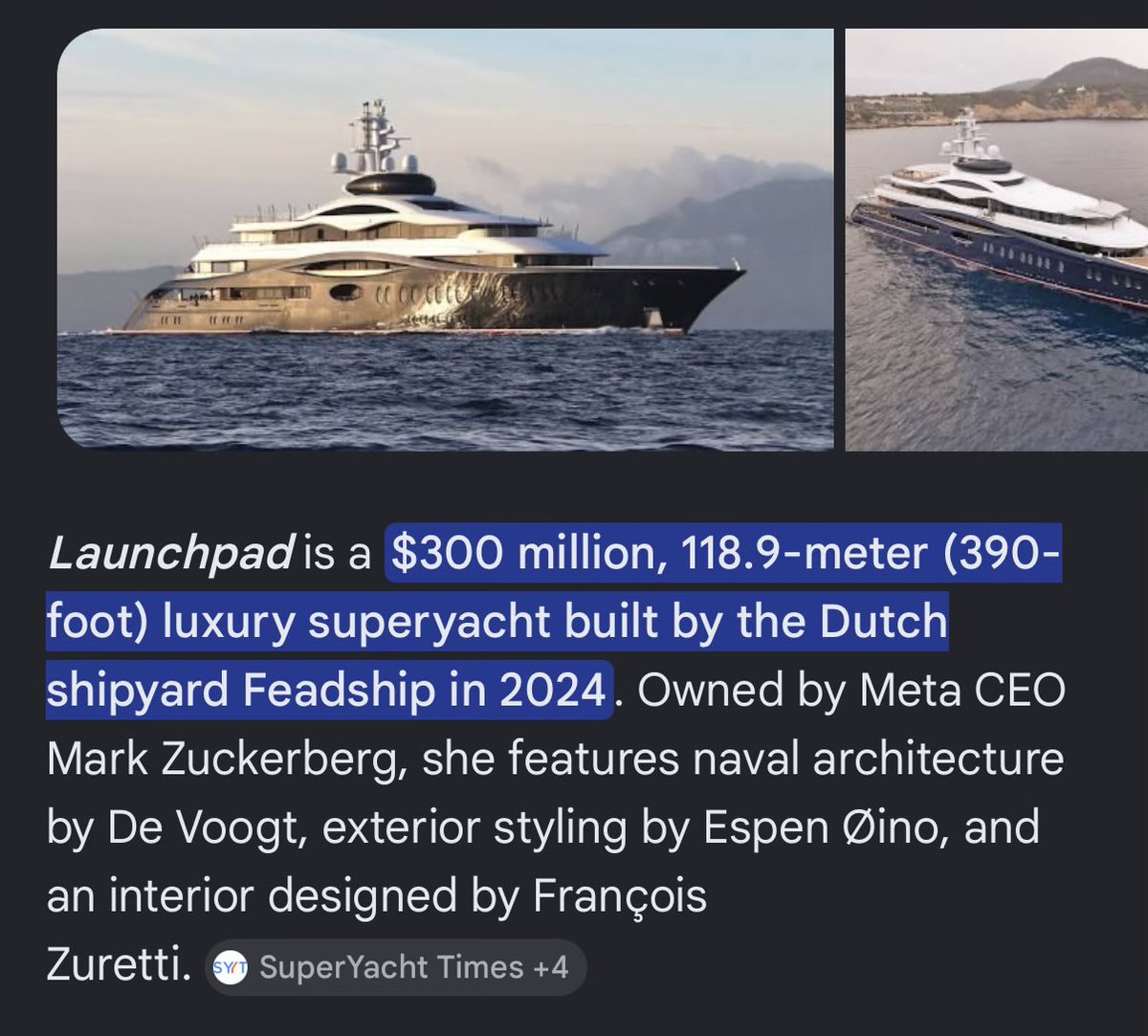 stwarren2's tweet photo. @MLFootball @Seahawks @vountee @captainseahawk @PolymarketSport @Polymarket Zuck on Lake Union?  Taken 5 mins ago https://t.co/Ve0vsvqORe