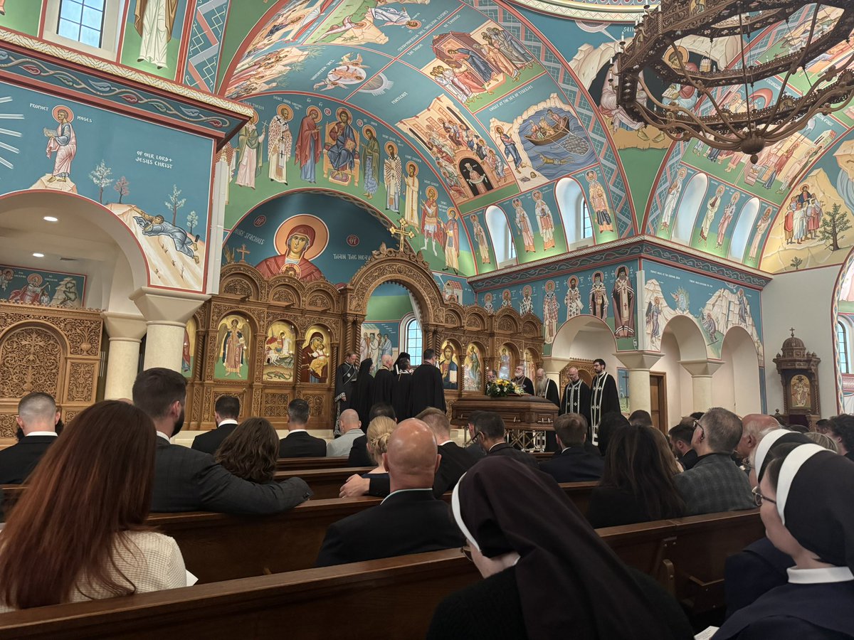 arcadia4u's tweet photo. What a wonderful funeral for my friend Warren Farha. The largest I’ve ever seen. Memory Eternal https://t.co/IIKWbjzg0k
