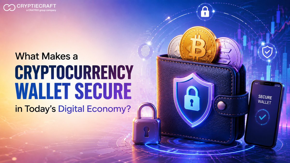Cryptiecraft's tweet photo. Understanding What Makes a Cryptocurrency Wallet Truly Secure

Crypto adoption is accelerating as digital assets and DeFi reshape global finance.

This edition explores how secure cryptocurrency wallets protect assets amid rising cyber threats.

Read here: https://t.co/L8ix3eZbbc https://t.co/clB3s2oykl