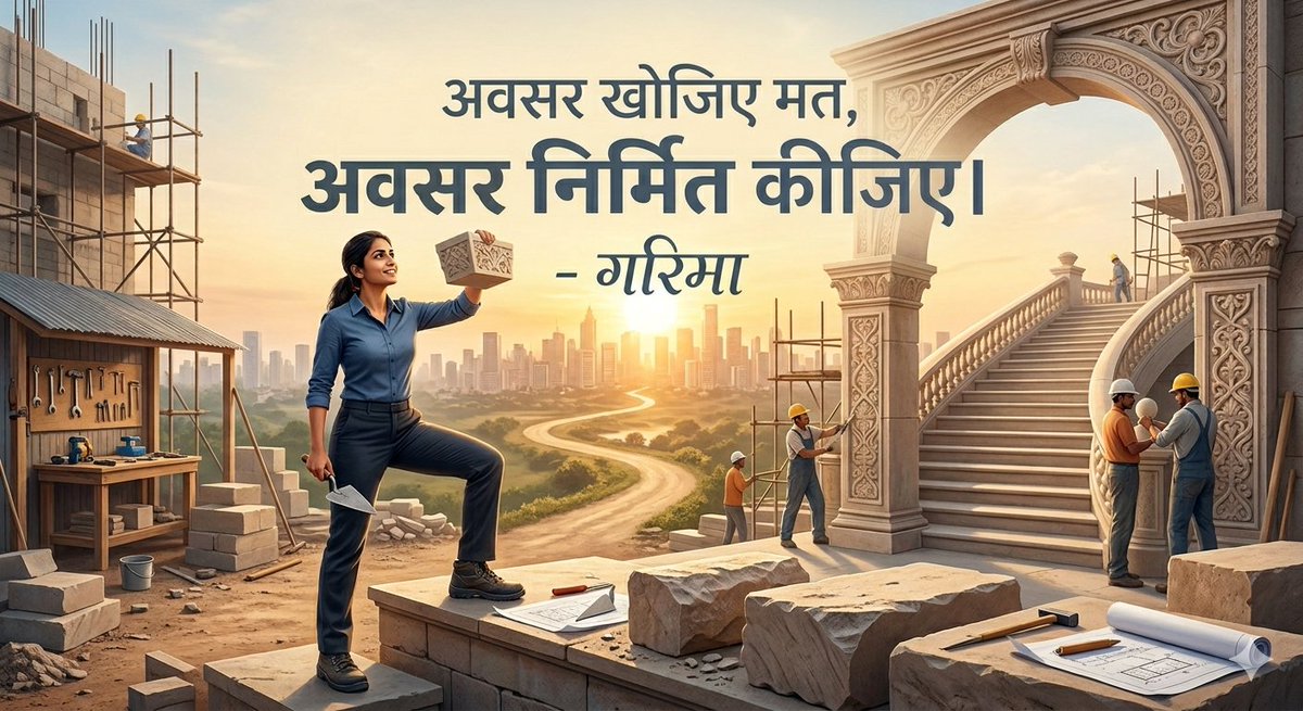 Garima_singh8's tweet photo. अवसर खोजिए मत, अवसर निर्मित कीजिए।
- गरिमा✍️ https://t.co/zm6d1yfNxg
