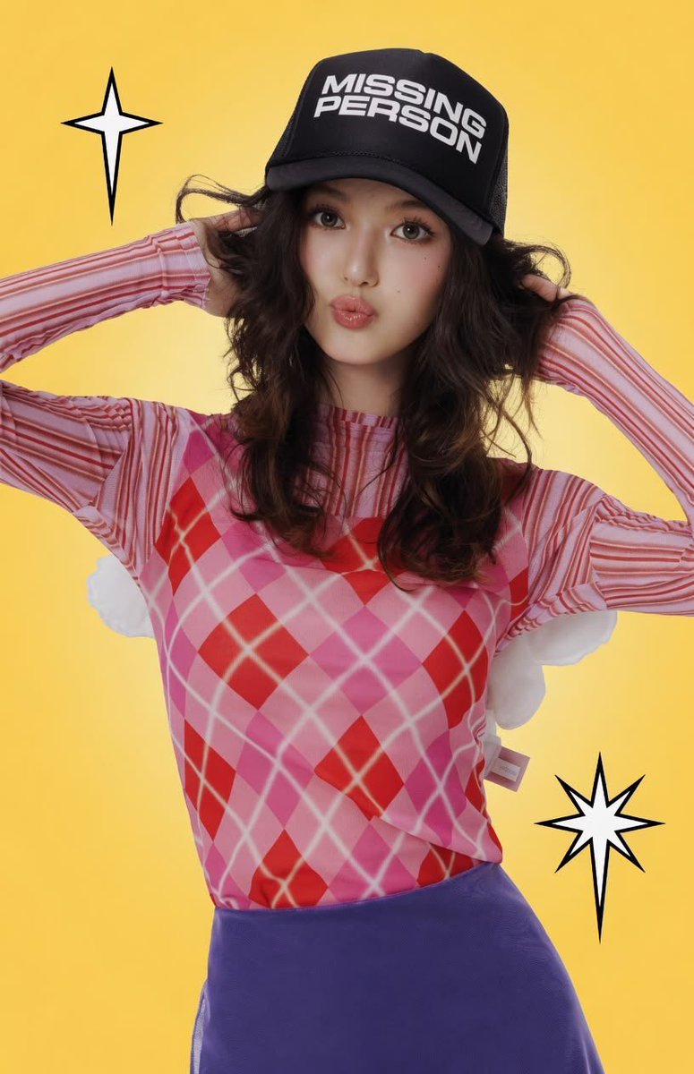 juantokki's tweet photo. I just realized Dani’s cap says “missing person” 😭😭 https://t.co/U12hYh7sdq