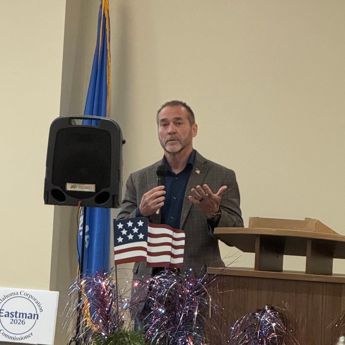 TroyWGreen's tweet photo. Thank you, Pontotoc County Democrats for hosting a great event for the candidates. The venue was great.The food was great.The hospitality was great.

#troygreenforsenate #builtnotbought #PontotocCounty #adaoklahoma #OklahomaStrong https://t.co/BA1NQsHZGC