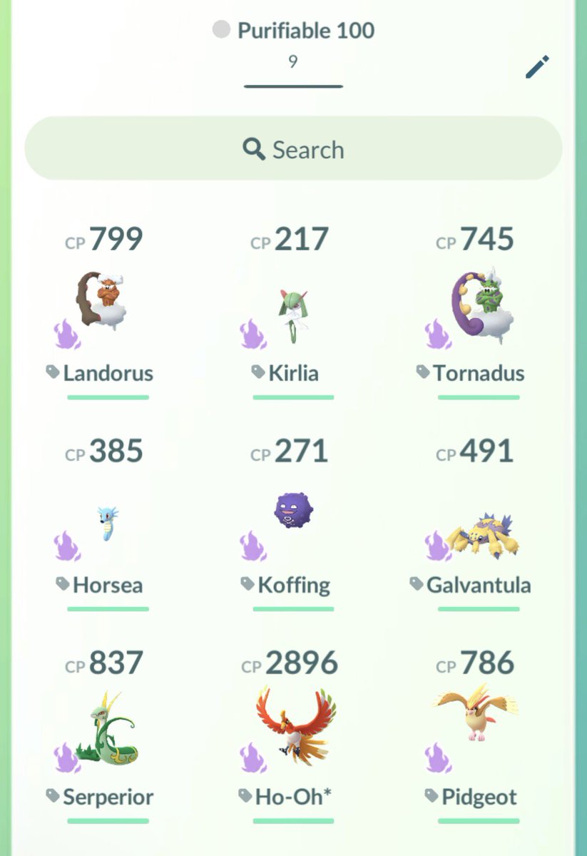 Warheaddddd's tweet photo. pokemon i can purify into hundos but i just havent pulled the trigger lol; i also already have these hundos so 4 out of the 9 i dont really need to purify

#PokemonGO https://t.co/daHLT3bHJJ