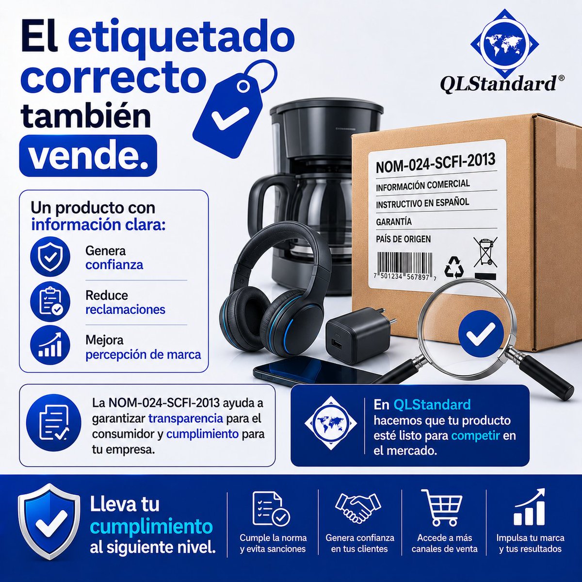 qlstandard's tweet photo. 🎯 El etiquetado correcto también vende.

acemos que tu producto esté listo para competir en el mercado.
📩 Lleva tu cumplimiento al siguiente nivel.

#Calidad #Etiquetado #Electrónica #QLStandard https://t.co/ptYrBQV0bI