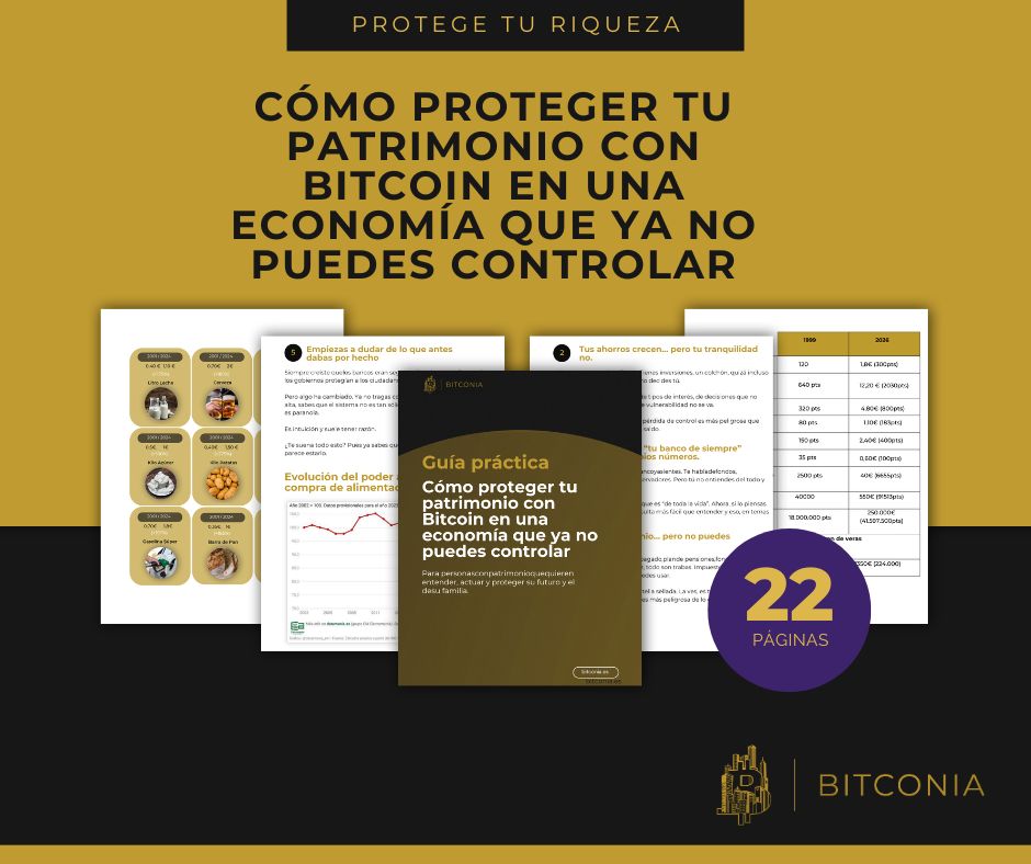 OmarLopezBTC's tweet photo. Hay 5 señales de que tu dinero está perdiendo valor sin que te enteres.

No te las cuenta el banco. No te las cuenta el asesor. Y desde luego no te las cuenta el telediario.

✅ Cada año te cuesta más llegar al mismo sitio. Ganas lo mismo, pero todo sube. Tu dinero trabaja menos que tú.
✅ Tienes ahorros pero no decides tú. Dependes de tipos, mercados y políticas. Tienes, pero no mandas.
✅ Confías más en el director del banco que en tus propios números. Porque no entiendes. Y como no entiendes, delegas. Eso tiene un precio.
✅ Tienes patrimonio, pero no lo puedes mover. Piso, plan de pensiones, fondos. Todo bonito sobre el papel. Pero cuando necesitas liquidez, son trabas, impuestos y plazos.
✅ Empiezas a dudar de lo que antes dabas por hecho. Que los bancos son seguros. Que el euro es fuerte. Que el Estado protege. Esa duda no es paranoia.

Estás abriendo los ojos. 

¿Te reconoces en alguna?

He escrito una guía donde explico todo esto con calma. Sin tecnicismos. Sin prisas.

https://t.co/bCdLRmBzbm