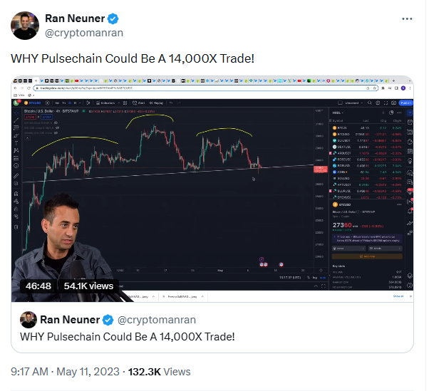 CryptoCoffee369's tweet photo. The biggest crypto influencers are all very aware of PulseChain and HEX

Ivan on Teck (400k) bought high, sold low, and now trash talks it regularly. He wrote about it in his book as a scam.

Altcoin Daily (2.1M) has covered major events like PulseChain launch and Richard Heart's SEC win publicly since before 2023

Crypto Man Ran (970k) regularly uses PulseChain as engagement bait, even titling his stream "PulseChain could be a 14,000X Trade" on its launch date back in May 2023