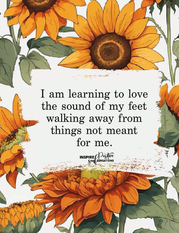 LifeWithJohn's tweet photo. Learn to love the sound of your feet walking away from
things not meant for you! https://t.co/UCT8ZetKFb