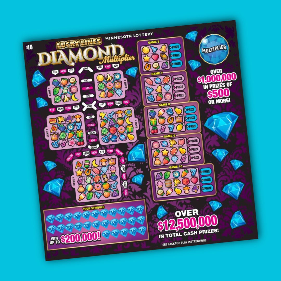 mnlottery's tweet photo. How would you celebrate your first big win? 🎉

One Minnesotan marked their $200K Lucky Lines Diamond Multiplier top prize win with a celebratory feast at Red Lobster. 🦞✨

Congrats! https://t.co/t4hsgVifMj