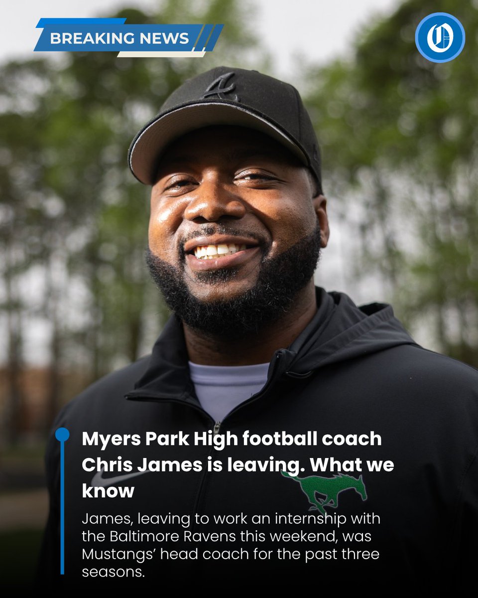langstonwertzjr's tweet photo. BREAKING: Myers Park football coach Chris James won't return to the Mustangs this fall.

What we know at link below

https://t.co/AAT9ZNiLmd https://t.co/Mt9vE3E0d7