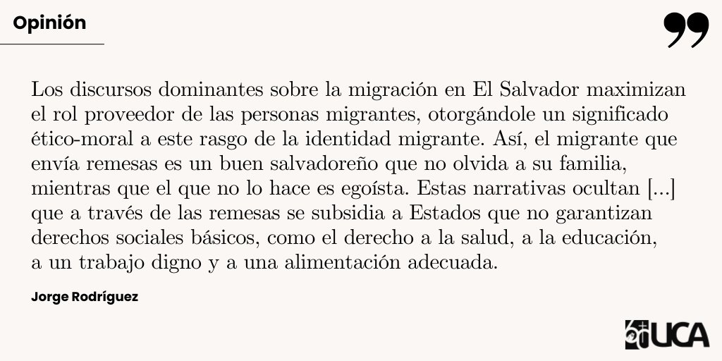 UCA_ES's tweet photo. Opinión | Jorge Rodríguez                                              

➡️ "Comunicación y migración" 
https://t.co/AVrJG9hWbg https://t.co/x5x3niZTLA