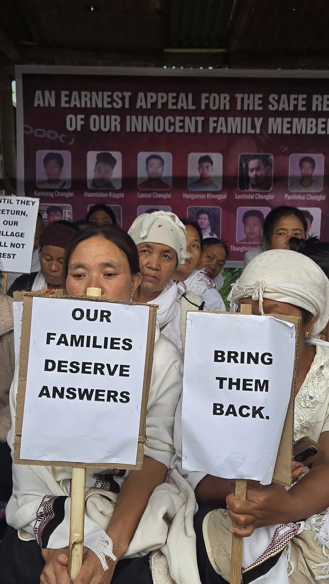 NickgouH's tweet photo. #Manipur.
The pain of a #Mothers waiting for their sons to return home safely is beyond words. Every passing day without answers brings fear, sorrow, and uncertainty to the families of the #14_Kuki civilians who are being held by #NSCN_IM and #SDSA.

We strongly appeal to the #Government of #India and the #Government of #Manipur to take immediate and sincere action to ensure the safe release of all the civilians at the earliest. Human lives must be protected above all differences and conflicts.

The continued silence and delay in resolving this issue are deeply concerning for the families and the entire community. The mothers, children, and loved ones are waiting with hope and tears for their sons to come back home alive and safely.

We urge the concerned authorities to conduct an urgent investigation, establish communication with the groups involved, and secure the unconditional release of the #14_Kuki civilians immediately.

Humanity, justice, and peace must prevail.
@adgpi
@Spearcorps
@aajtak
@ZeeNews
@indiatvnews
@DDNewslive
@ndtvindia
@NewsNation
@RepublicBhart
@ANI
@ABPNew
@PTI_News
@airnewsalert
@BBCIndia
@TimesNow
@timesofindia
@ttindia
@the_hindu
 @IndiaToday
 @WIONews
@majoramitbansal @EastMojoo