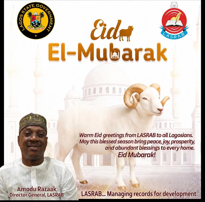 LASRABofficial's tweet photo. "Eid Mubarak" to all our Muslim faithfuls!
Wishing you a joyful celebration! https://t.co/kTaPPousLX