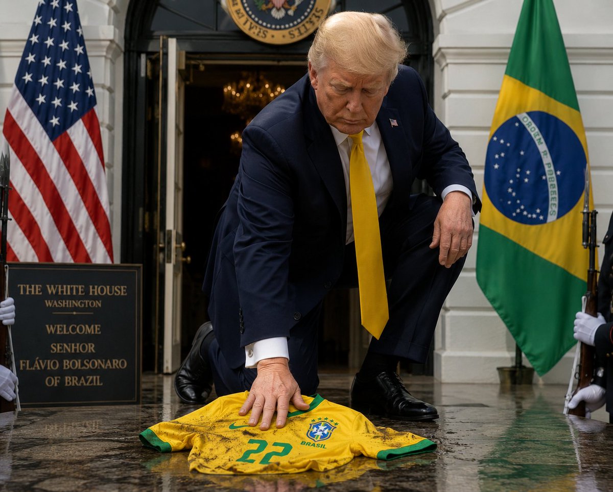 allanss2010's tweet photo. @Saray_sandrac O Trump minutos depois do Flávio virar as costas... https://t.co/aONlVxMGWt