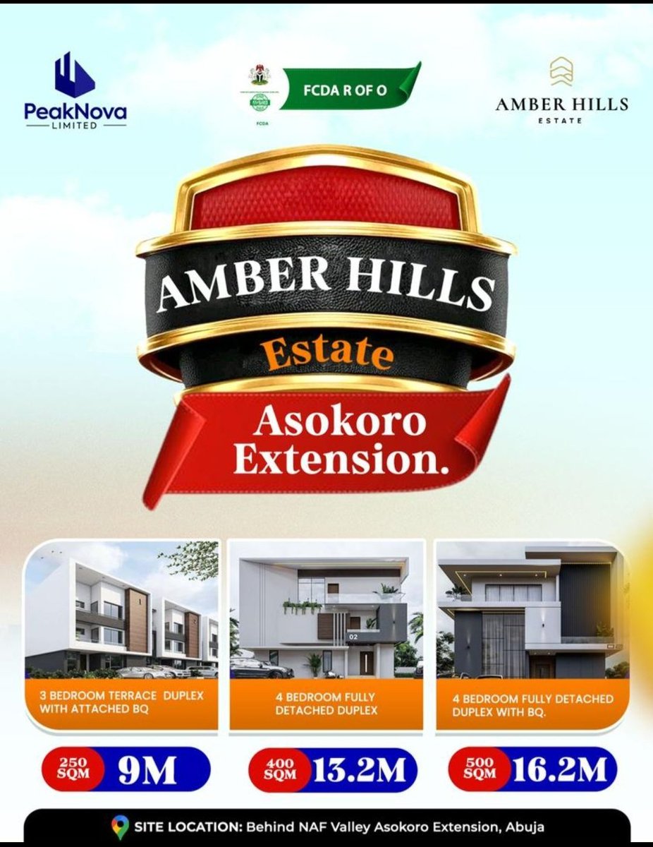 abbatee_dollar's tweet photo. It's your time to own an estate land in one of the hottest area in Abuja FCT #Asokoro Extension behind Naf Valley Estate, Abuja
Our price are competitive and affordable 
Call or WhatsApp 08038373645 https://t.co/cfsIucaEnL