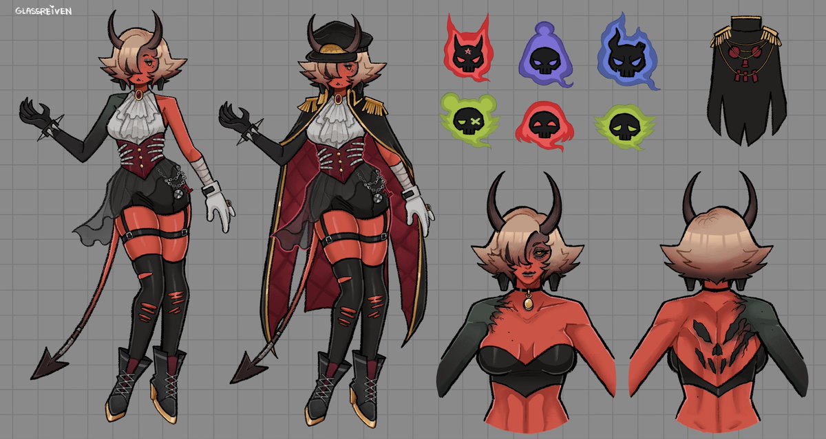 GlassReiven's tweet photo. Rosia reference sheet https://t.co/YjQG7dwamD