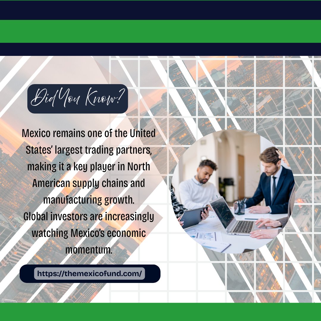CEFNetwork's tweet photo. Build a Smarter Portfolio.😇

The Mexico Fund: https://t.co/CdOIOhXtnQ..

#MexicoFund #MXF #InvestInMexico #EmergingMarkets #InvestorUpdate #StockMarket #GlobalInvesting #ClosedEndFunds #FinancialMarket https://t.co/MV471gcwO6