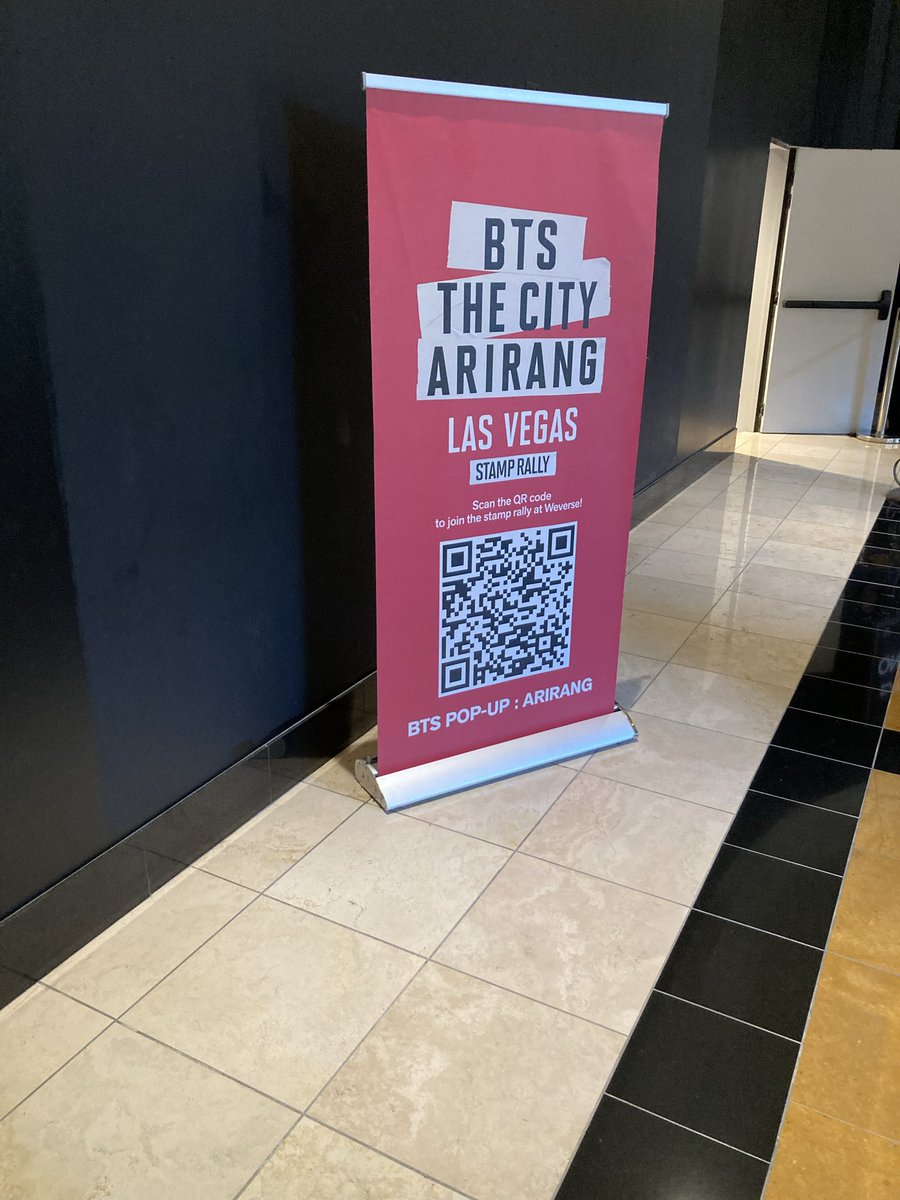 nomadnoor's tweet photo. The Forum - Pop Up #ARIRANG_TOUR_LASVEGAS 😵💫
I just came for the QR code #STAMPRALLY https://t.co/PDuuNXsDBw
