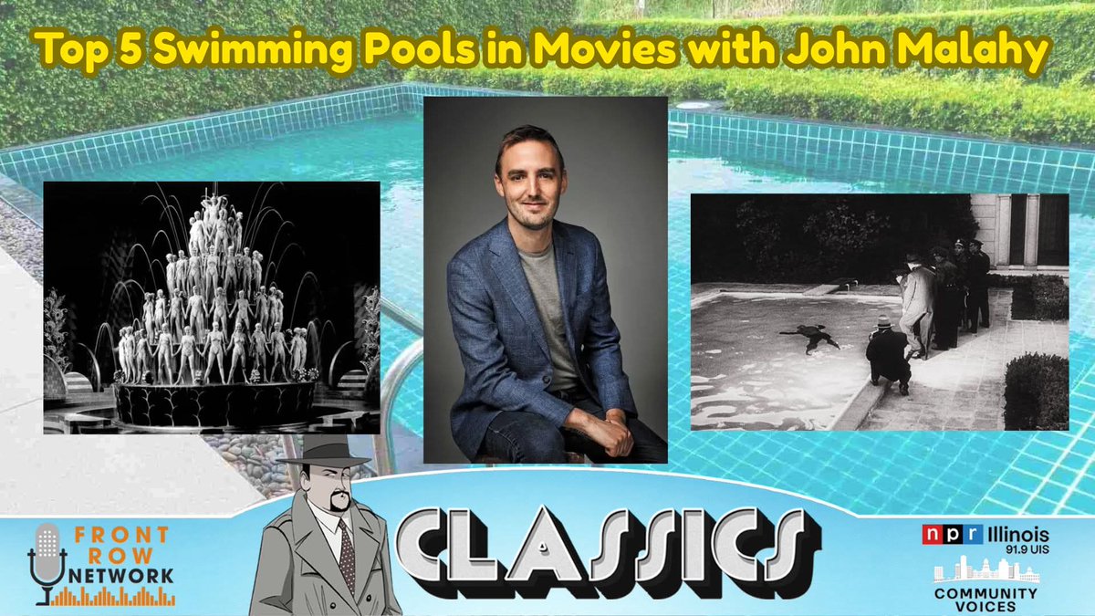 FRNClassics's tweet photo. It was great having our friend John Malahy back to kick off summer. We're counting down our top 5 swimming pools in film history. 

LISTEN: https://t.co/hj1ZPSYclq https://t.co/lbbaYudiEf