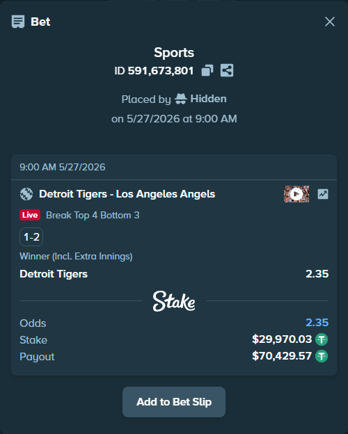 Stake High Roller tweet media