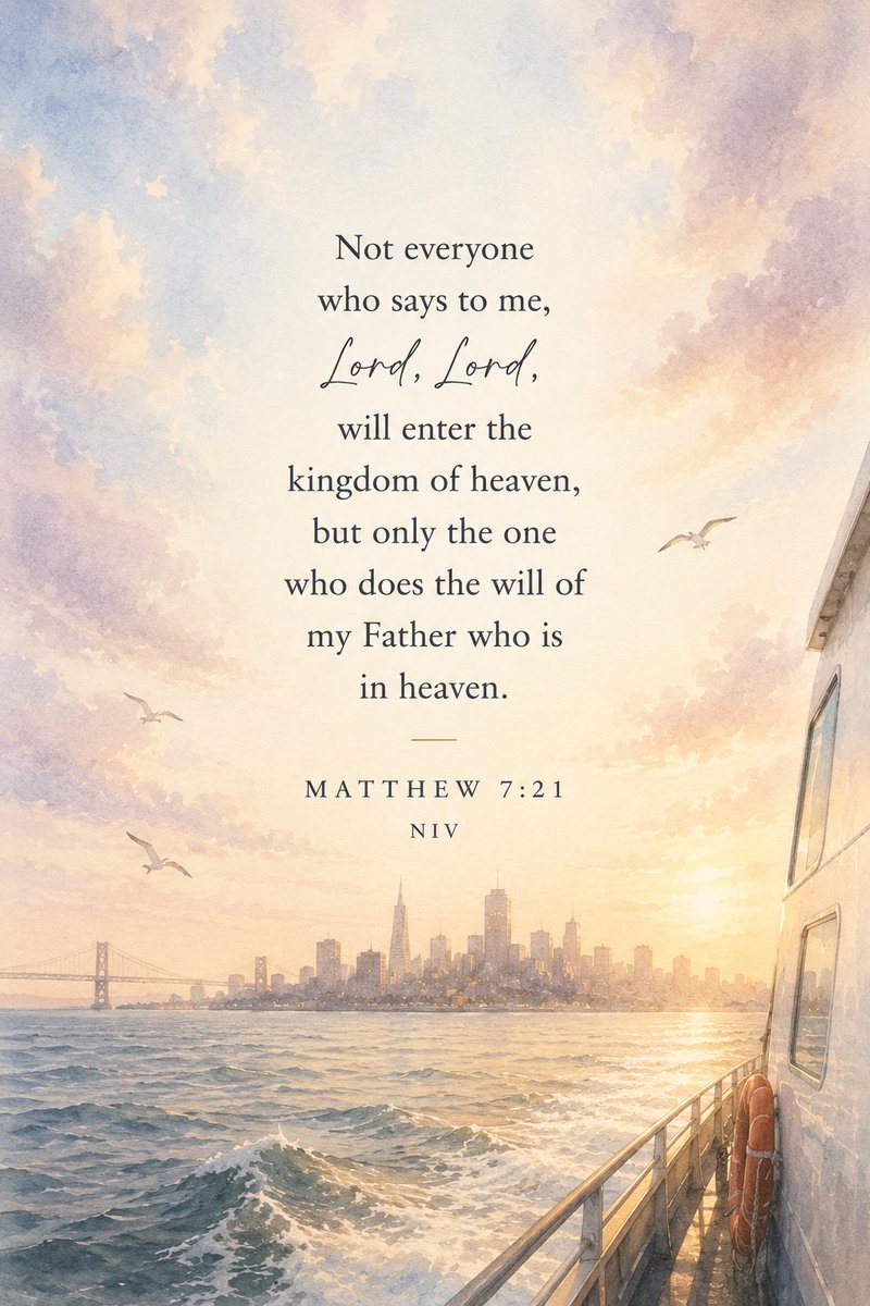 pbcosf's tweet photo. SCRIPTURE OF THE DAY ✨

Following Jesus is more than words — it’s living in obedience to God’s will every day. 

“Not everyone who says to me, ‘Lord, Lord,’ will enter the kingdom of heaven…” — Matthew 7:21 NIV

#Matthew721 #Faith #JesusChrist #Obedience #PBCOSF https://t.co/lq9ldivcio