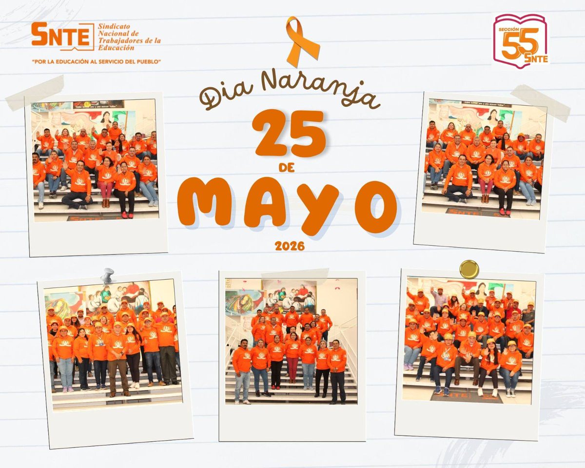 SriaEquidGenDH's tweet photo. 25 de mayo "Día Naranja"

#SNTEconEllas
#SNTEconEllos
#SNTEcontigo

#SNTEsección55 https://t.co/cqdM3ZuFMI