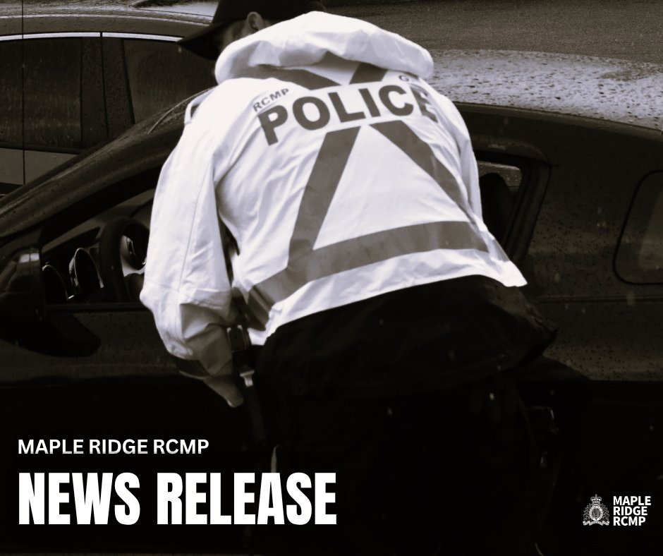 RidgeRCMP's tweet photo. News Release | Police respond to motor vehicle collision involving cyclist

On May 25, 2026, at approximately 11:00pm, Maple Ridge RCMP responded to a report of a cyclist being struck by a vehicle in the 22100 block of Lougheed Highway.

Details: https://t.co/qa4LBNN5O0 https://t.co/x5reVb6Pms