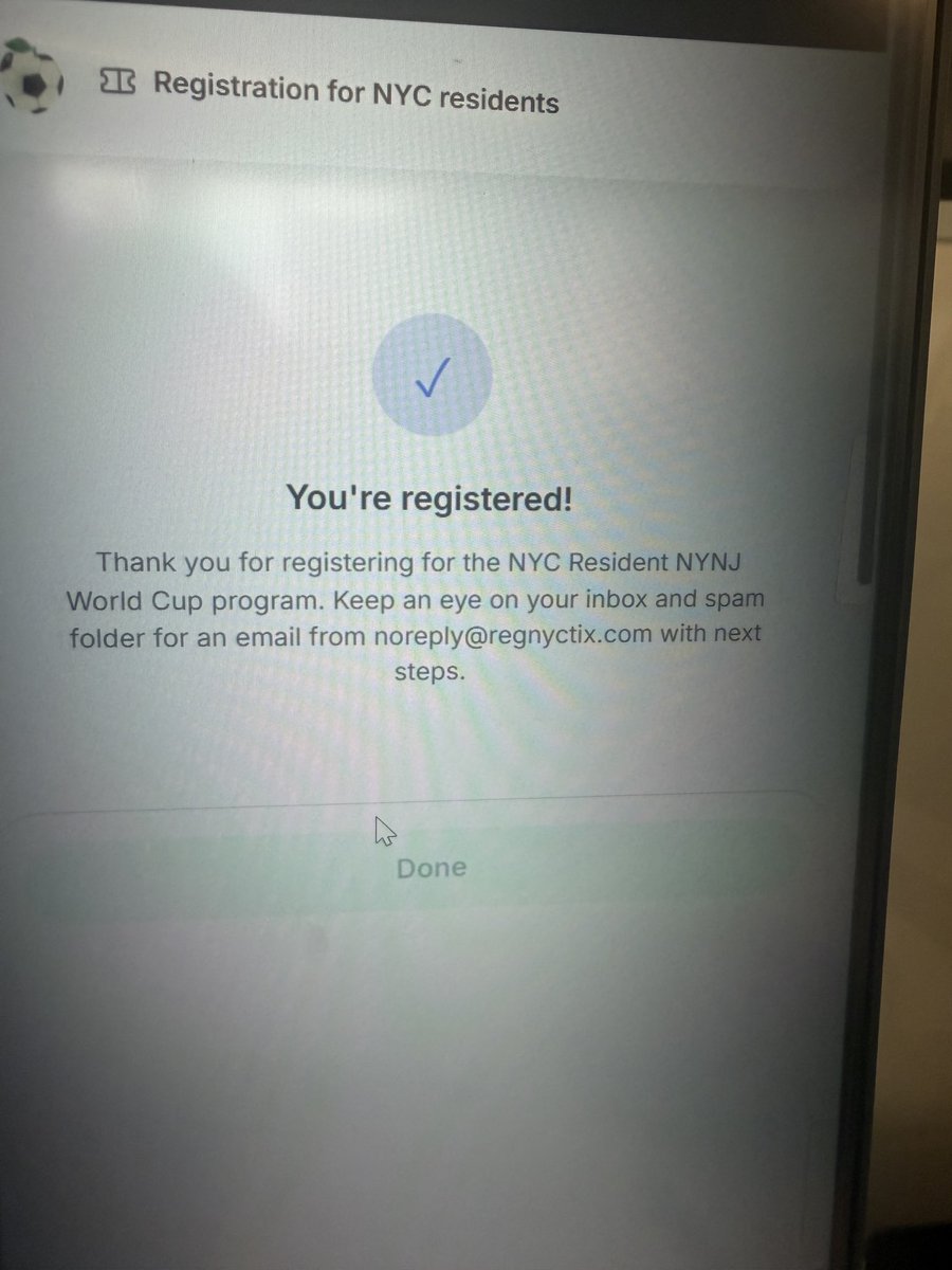 TipsyBirdy's tweet photo. @hellofevo I never received my emails confirmation today for the nyc fifa lottery. Please help! https://t.co/dv2rjRTmrC
