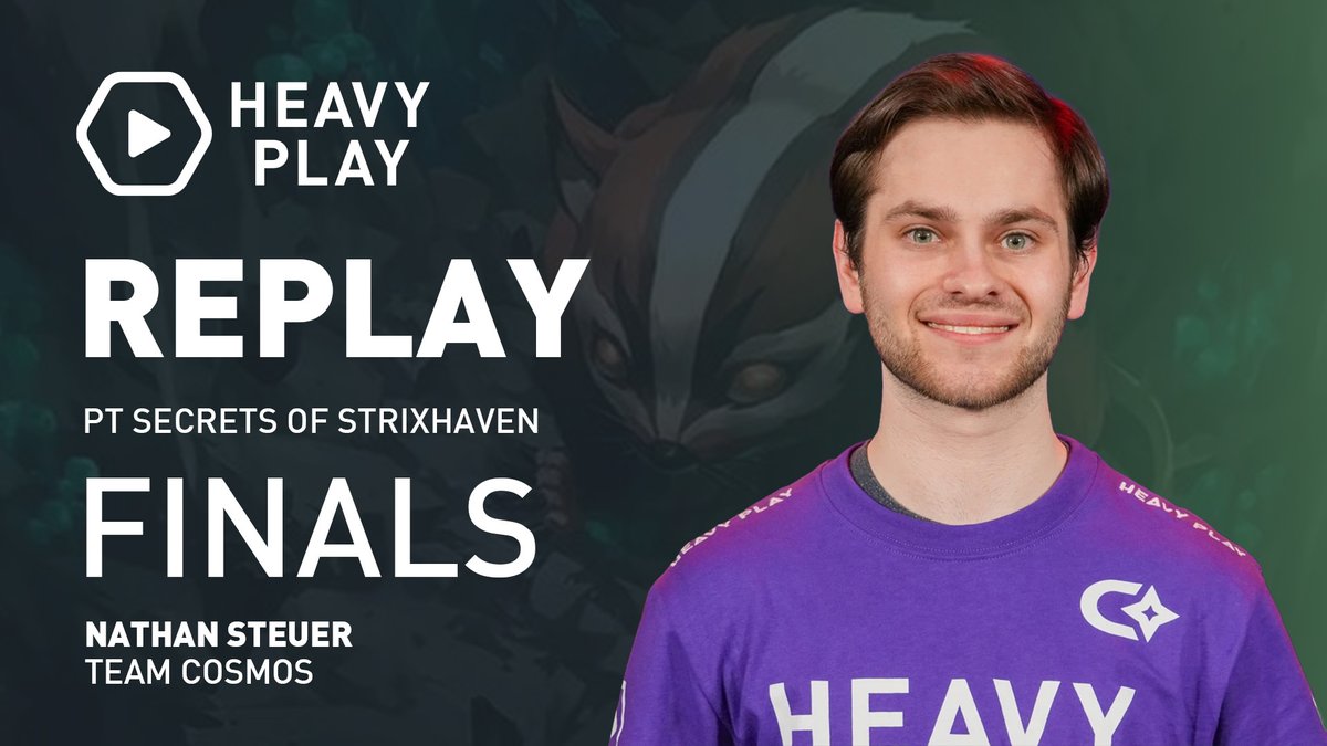 HeavyPlayLLC's tweet photo. Get inside the mind of @Nathansteuer1 as he walks you through key moments in the finals of Pro Tour SOS!
@CosmosMTG @PlayMTG @fireshoes 

https://t.co/nwrps988RO https://t.co/tUx7kQ1uui