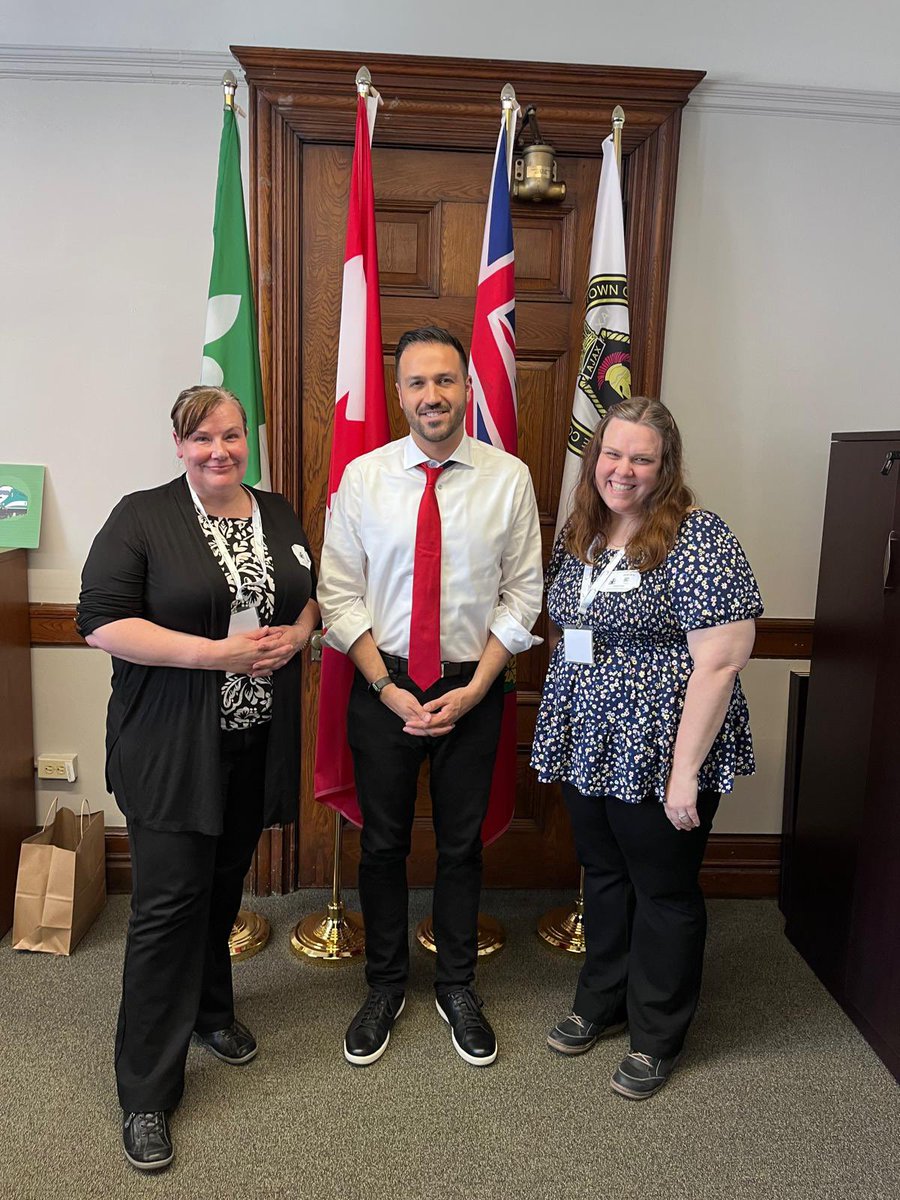 RobCerjanec's tweet photo. I met with Christa and Tanya from @AutismONT, representing Durham Region.

We had important conversations about the experiences of families in our community, the need for accessible supports, the challenges many continue to face navigating the system and what we can do to make things better. 

Thank you for all of the advocacy work that you do!