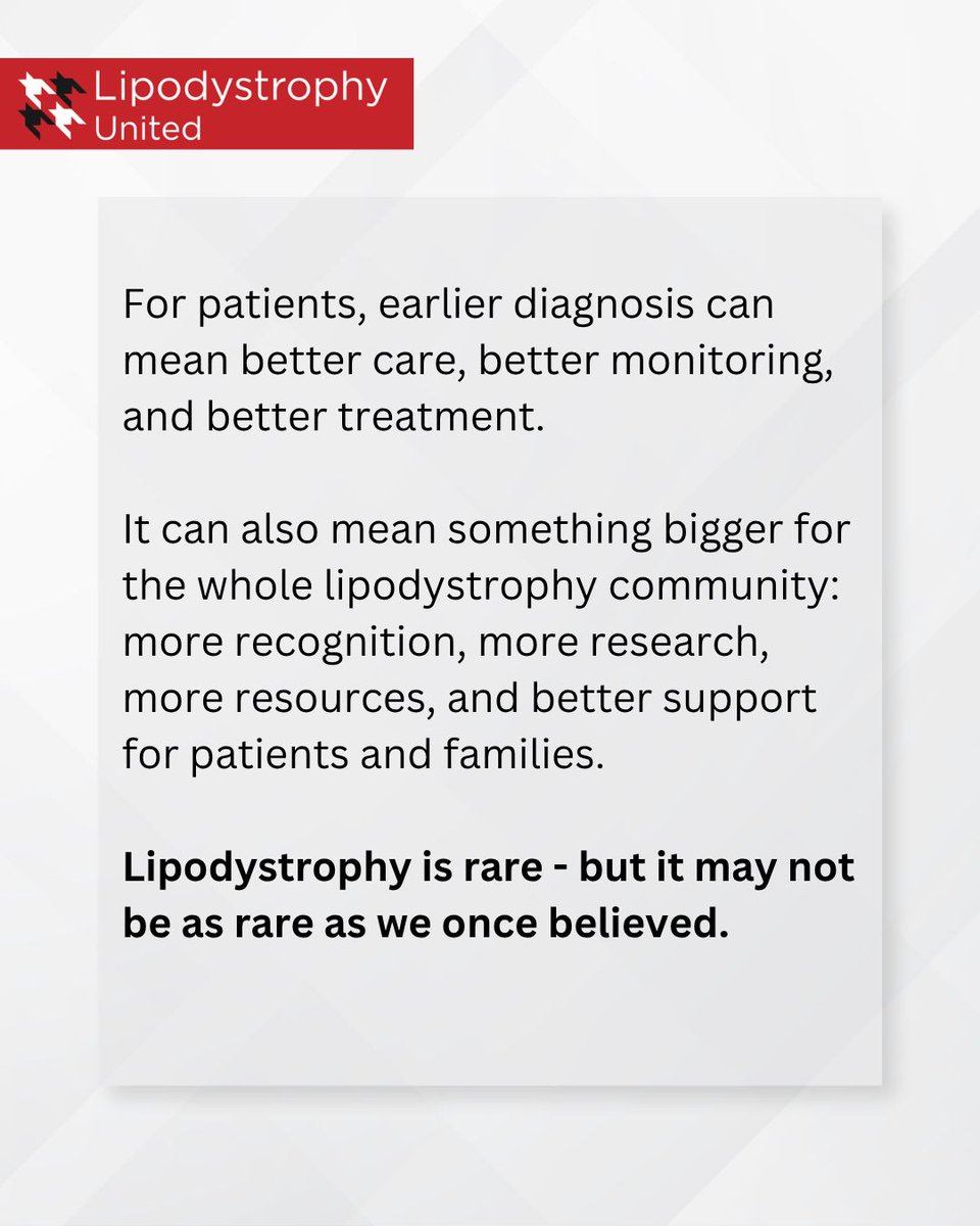 LipodystrophyLU's tweet photo. A new study suggests monogenic lipodystrophy may be more common than previously believed, and often missed.

Read here: https://t.co/T4IRRmaofd https://t.co/cIHxBJKijY