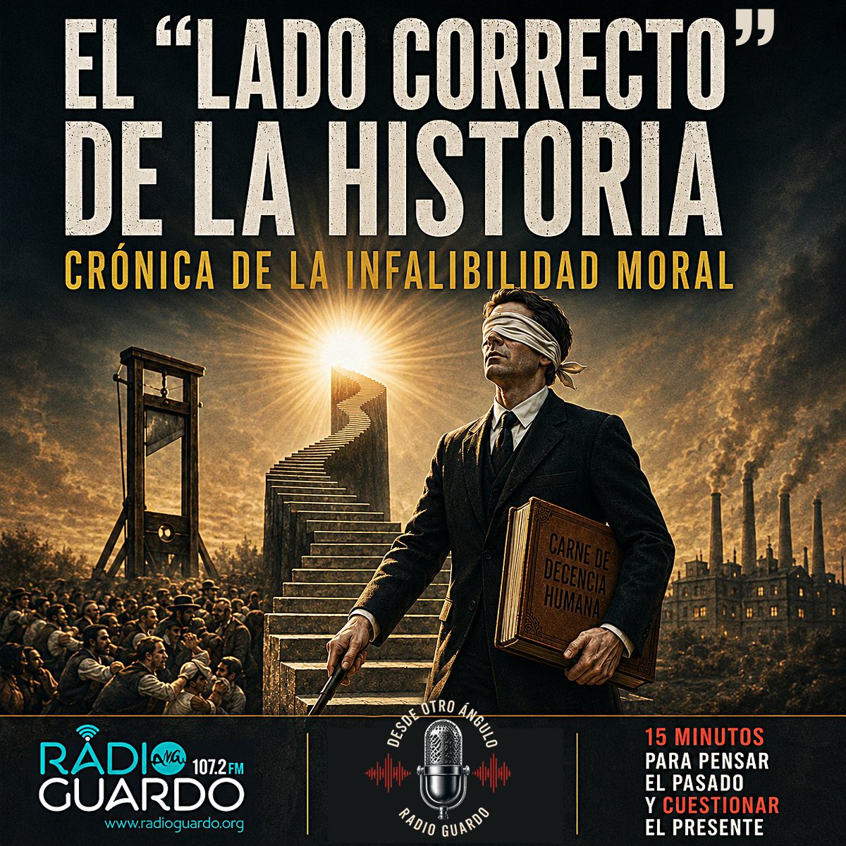 AlenMediaGroup's tweet photo. La arrogancia del "Lado Correcto" de la Historia 
@GuardoRadio 107.2 FM 📻
Desde Otro Ángulo – Opinión con firma  🖊️
Viernes 29/05/26 12:15 h. ⏰
Online 👉 https://t.co/j5vsQEQjQm 🎧 https://t.co/0v97MVnMAd