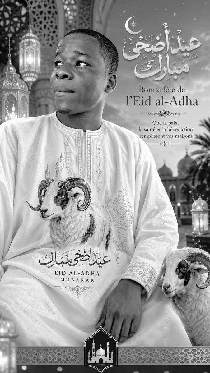 YAYAABDOULAYEB2's tweet photo. Eïd al Adha Moubarak 🐏 🥳 🙏 https://t.co/uiJXUChwGt