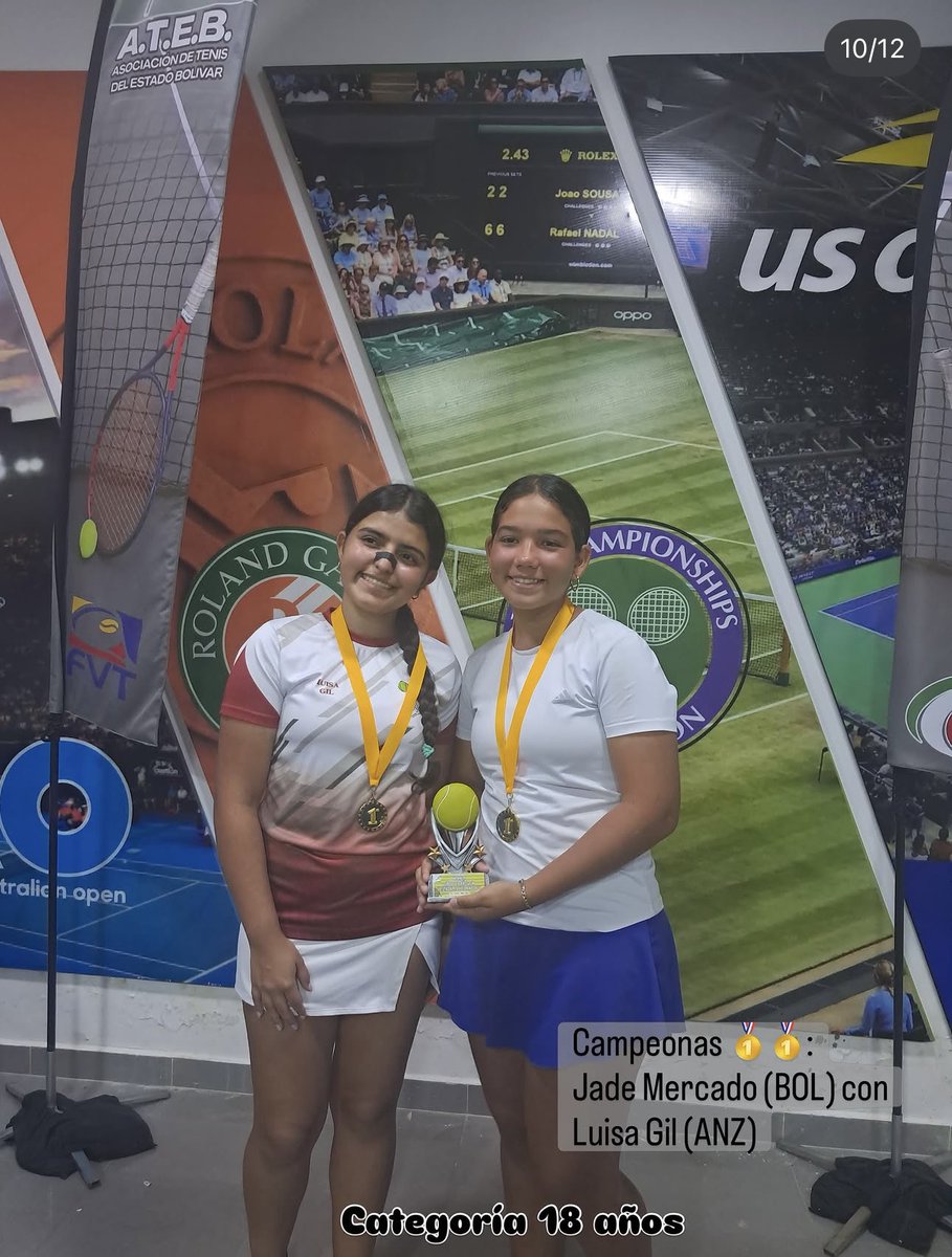 ateb2604's tweet photo. Resultados II Estadal 14 y 18 años BOL 2026:

14 años Fem
Single
Campeona 🥇: Veronica Gallardo (BOL)
Finalista 🥈: Leonor Contreras (BOL)

18 años Fem
Single
Campeona 🥇: Jade Mercado (BOL)
Finalista 🥈: Maria Lopez (ANZ) https://t.co/4K4VYV6pQO