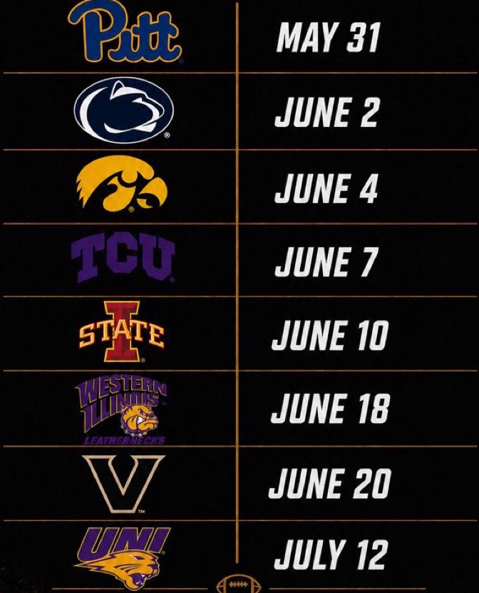 PowellWentheLS's tweet photo. Thank you to all the coaches who have reached out and invited me to camps this summer. I’m excited for the opportunity to compete. Here are the colleges and camp dates I will be attending this summer https://t.co/Lx8jluatlW