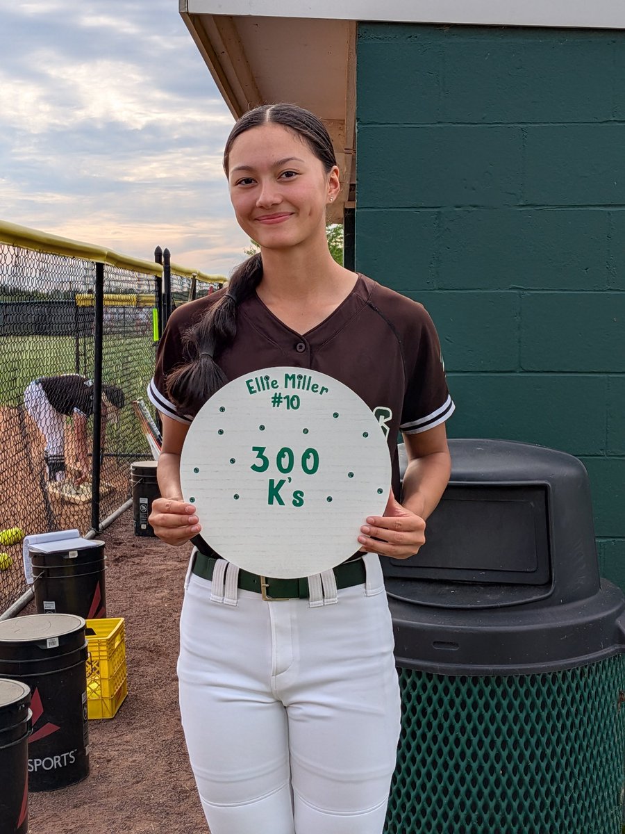 SteinertHSSB's tweet photo. Congrats to Ellie getting her 300th Strikeout in today's game https://t.co/IY6lTSbWBQ