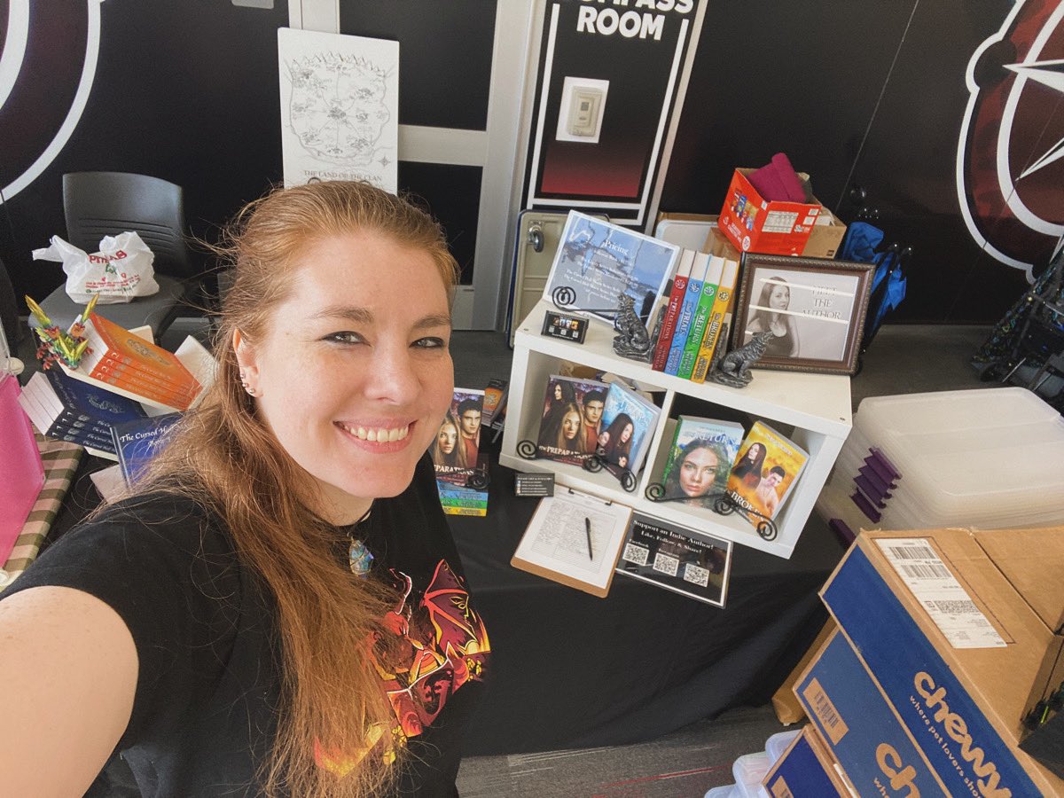 DanielleNAuthor's tweet photo. #BetterLateThanNever! Here is a #Picture from the #FanFaire a week and a half ago!

#TheLegacy #TheLegacyBookSeries #TheCursedHalfMoon #TheCursed #HalfMoon #AuthorDanielleNMcDonough #BookSeries #Books #IndieAuthor #BookSigning #YAFiction #YAFantasy #YADystopian #YoungAdultBooks https://t.co/gdXKqtHobs
