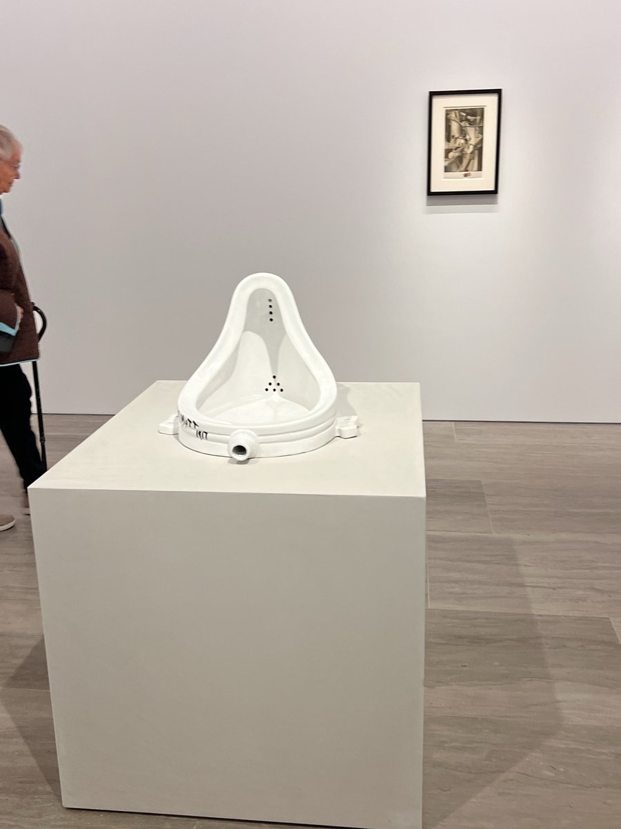 marmorosse's tweet photo. Marcel Duchamp’s exhibition at Gagosian Gallery offers a fantastic glimpse into the mind of one of modern art’s provocateurs. By transforming ordinary objects into “readymades”, including the iconic “Bottle Rack” (1914), and “Fountain” (1917). Duchamp forever changed the way we think about art, authorship, and meaning.
Seeing his works in New York feels fitting: the city was central to his life and legacy after the sensation of “Nude Descending a Staircase” at the 1913 Armory Show. His wit and radical imagination still shape contemporary art today.
#contemporaryart; #arthistory; #nyc; #marcelduchamp; #dada;