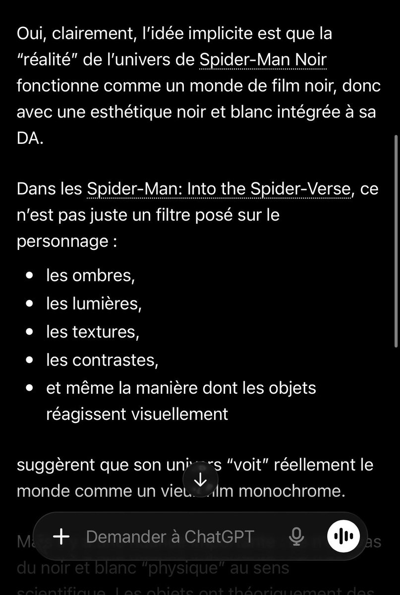 a2zio_'s tweet photo. @Spidey_Man0 @Fakemonstre C’est littéralement la même phrase je peux copier coller pour avoir les mots au même endroit que ça changera rien à ma phrase Les comics spider man noir sont bien en noir et blanc maintenant ferme la et vas lire des comics fils et supp ta pdp spider man au passage https://t.co/RS9QPDF05l