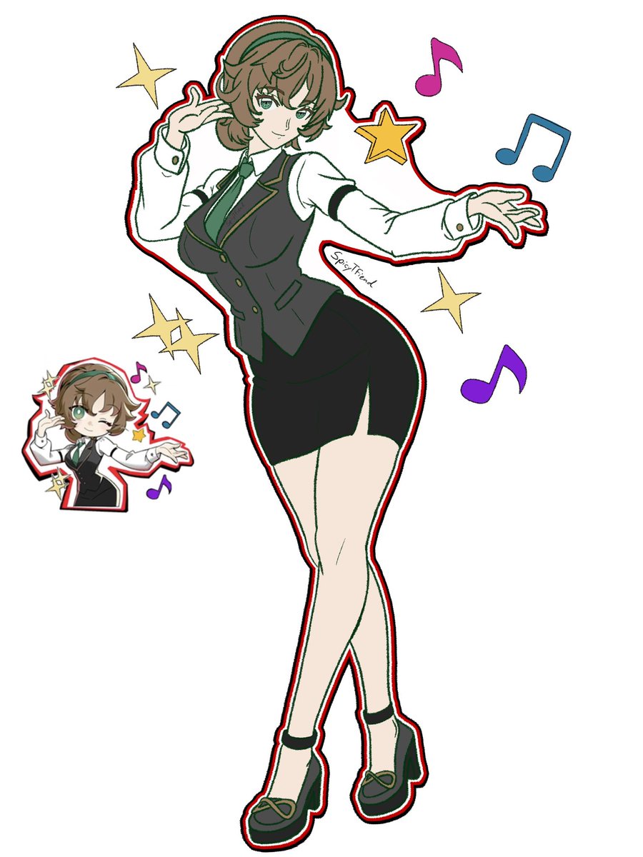 SpicyTFiend's tweet photo. Here are the P5X girls themselves; Ayaka Sakai, Kotone Montagne, Mio Natsukawa, and Yumi Shiina https://t.co/tO0aLwAJnC